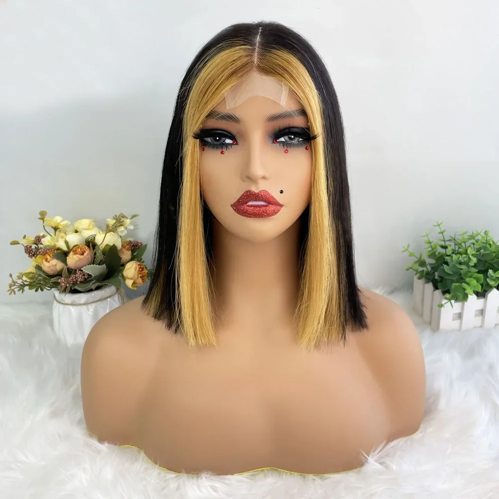 Выделенный передний светлый парик 2X6 парики с кружевной застежкой плотность 250%