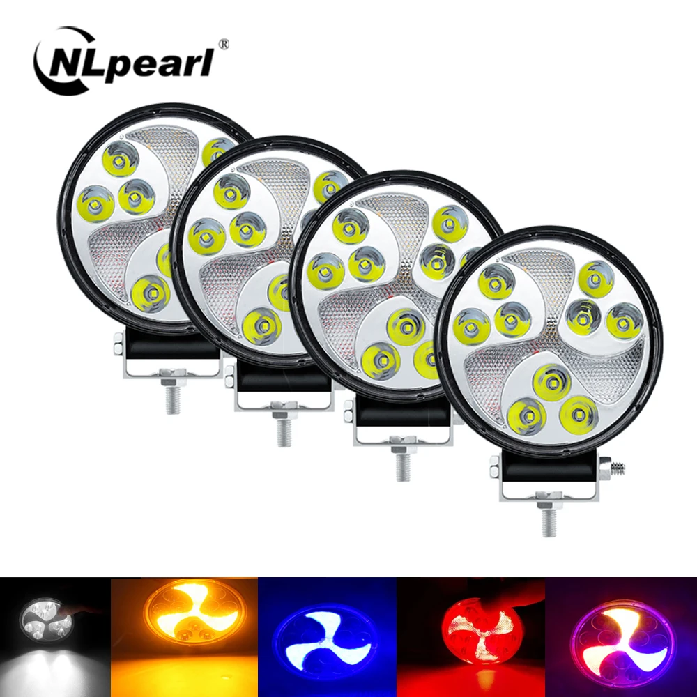 

Светодиодный стробоскосветильник Nlpearl, 5 дюймов, 27 Вт, 12 В, 24 В