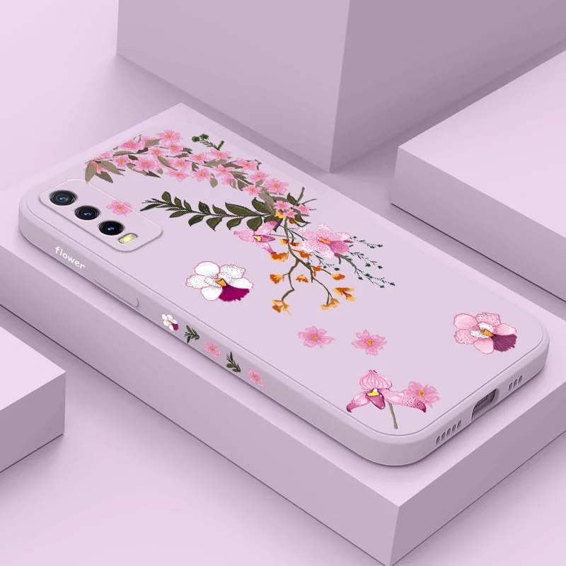 

Peach Blossoms Case For VIVO Y20 Y20i Y20S Y30 Y33T Y35 Y76 Y22 Y11 Y12 Y12S Y15 Y21 Y21T V25E V25 V23 V23E V21 V20 S1 Pro 4G 5G