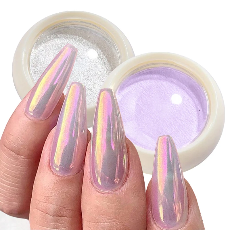 

Твердая пудра для ногтей с блестками Aurora зеркальный хромовый пигмент потирающая пыль металлический жемчужный эффект лак для дизайна ногтей украшения для маникюра