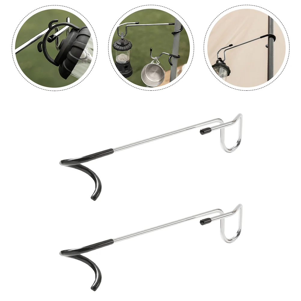 

2Pcs Anti-skid Outdoor Hooks Portable Lantern Hangers Professional Lamp Hangers