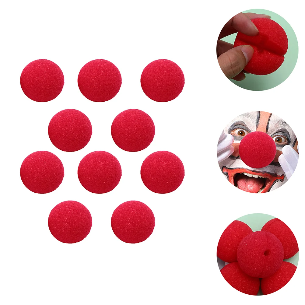 

Clown Nose Red Cosplay Sponge Noses Prop Party Costume Accessory Circus Decorations Up Carnival Christmas Foam Decor Accessories