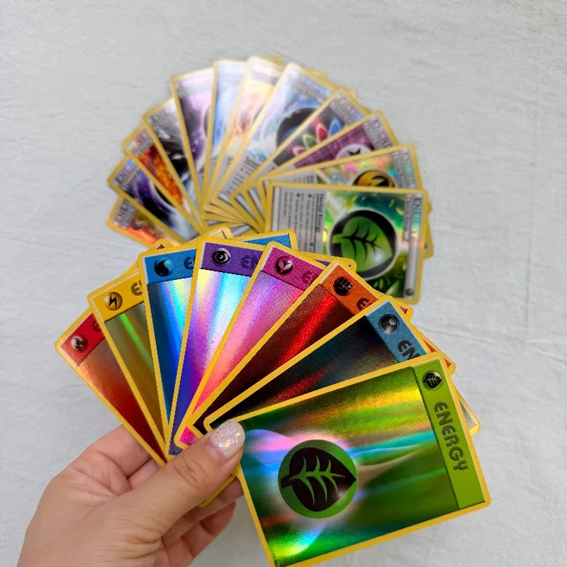 Фото Коллекционные голографические карты Pokemon Special Energy TCG: Набор карт для игры в карточную игру Pocket Monster №3