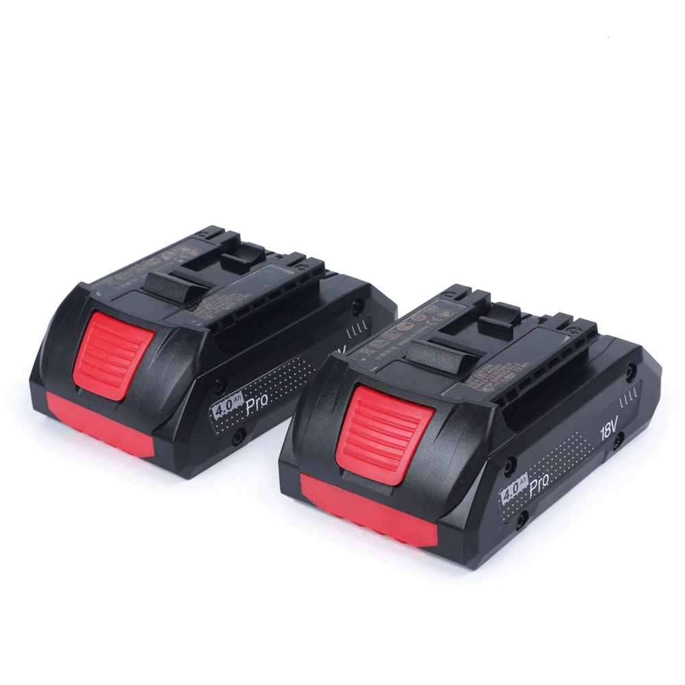 

Top Two Packs 18V 4.0Ah Lithium-Ion Battery for Procore 1600A016GB for Bosch 18 Volt MAX Cordless Power Tool Drills, Free