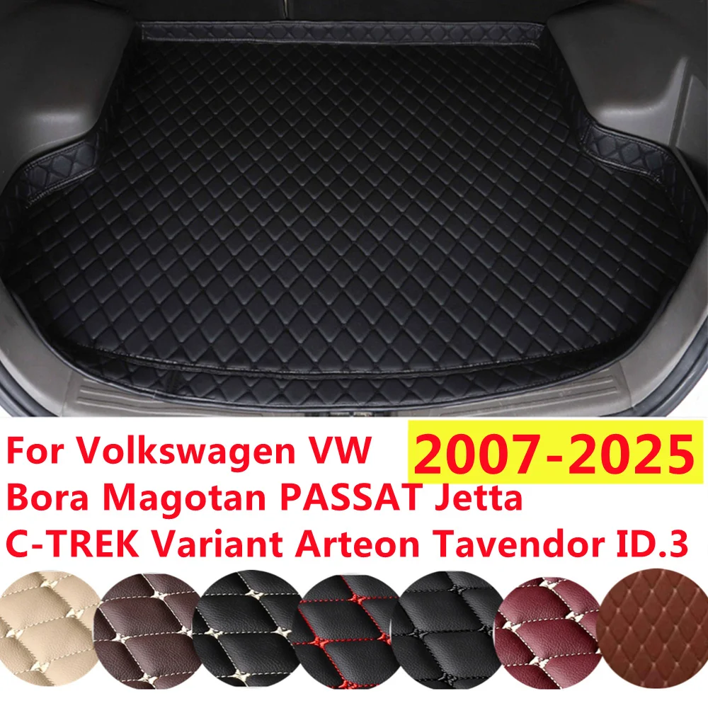 Кожаный коврик в багажник автомобиля YJ High Side XPE подходит для Volkswagen VW Bora Magotan PASSAT Jetta