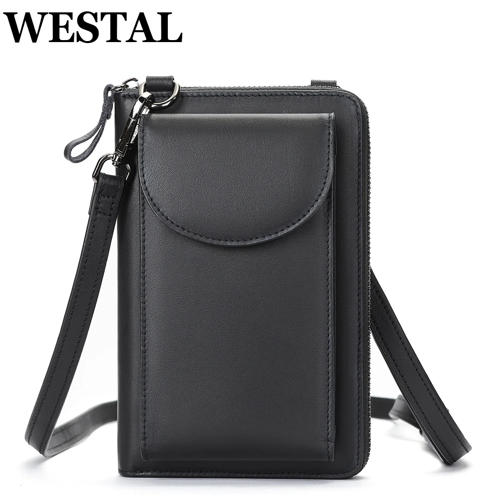 

New Shoulder Bags Men Cowhide Handbag Clutch Bag Messenger Crossbody Bags Purse Phone Waist Pack Wallets Male Pocket Black