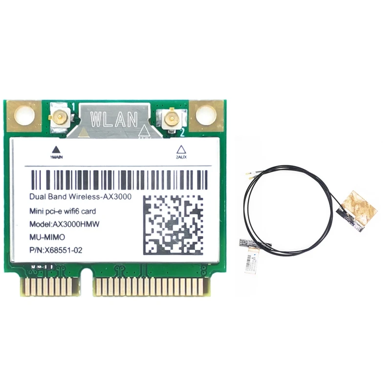 

Мини PCI-E AX200 AX3000 Wi-Fi 6 беспроводной адаптер двухдиапазонный Bluetooth 5,1 Wi-Fi карта 802.11AX 2,4G/5G Wlan Windows 10