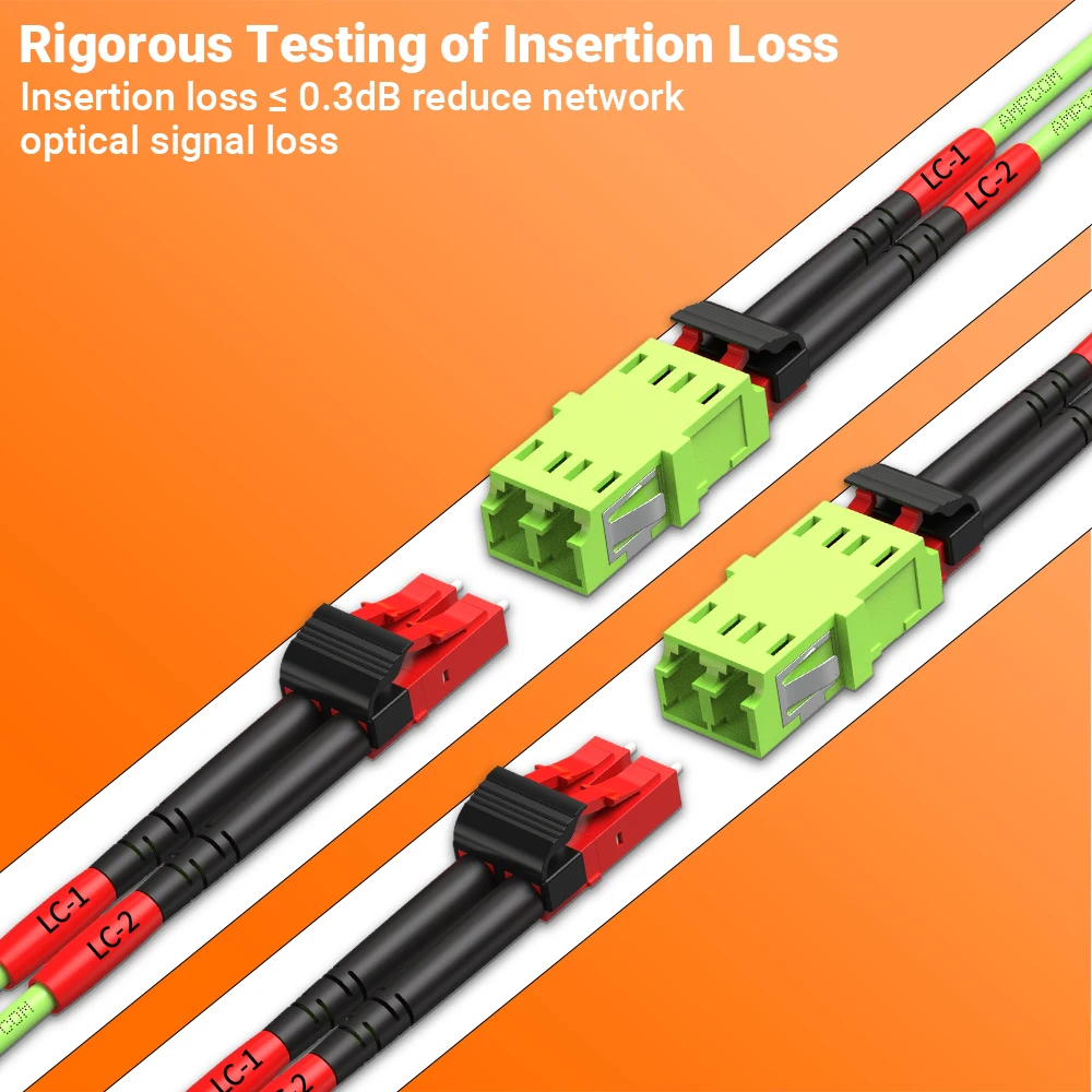 AMPCOM 48pcs LC UPC Fiber Optical Coupler Adapter LC to LC Simplex Duplex Connectors Single mode Multimode Flange Optic Adapter