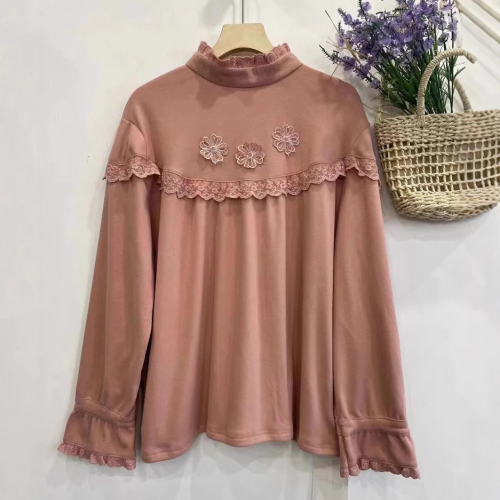 Рубашки 2024 обычные да Гуандун юниоры свободный крой женская рубашка с открытой