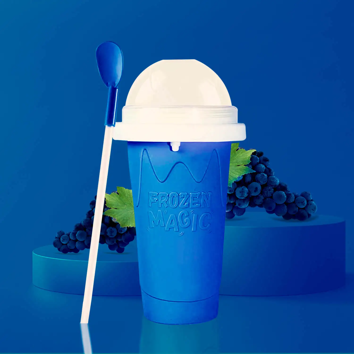 

350ml Quick-frozen Smoothies Durable Slush Ice Cream Maker Squeeze Slush Quick Cooling Cup Milkshake Bottle Smoothie Cup