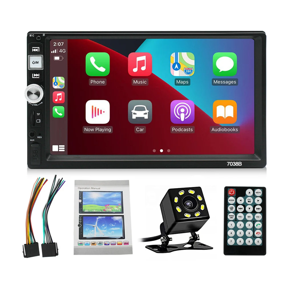 

7inch Multimedia Player Stereo Auto FM Radio MP5 Players Universal Bluetooth-compatible Wireless Video Recorder