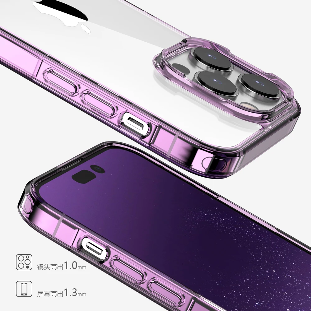 

Luxury Crystal Acrylic Clear Hard Phone Back Cover for iPhone 13 12 14 iPhone13 Pro Max Shock Aborbing Corner Protective Case