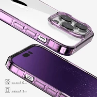 luxury crystal acrylic clear hard phone back cover for iphone 13 12 14 iphone13 pro max shock aborbing corner protective case