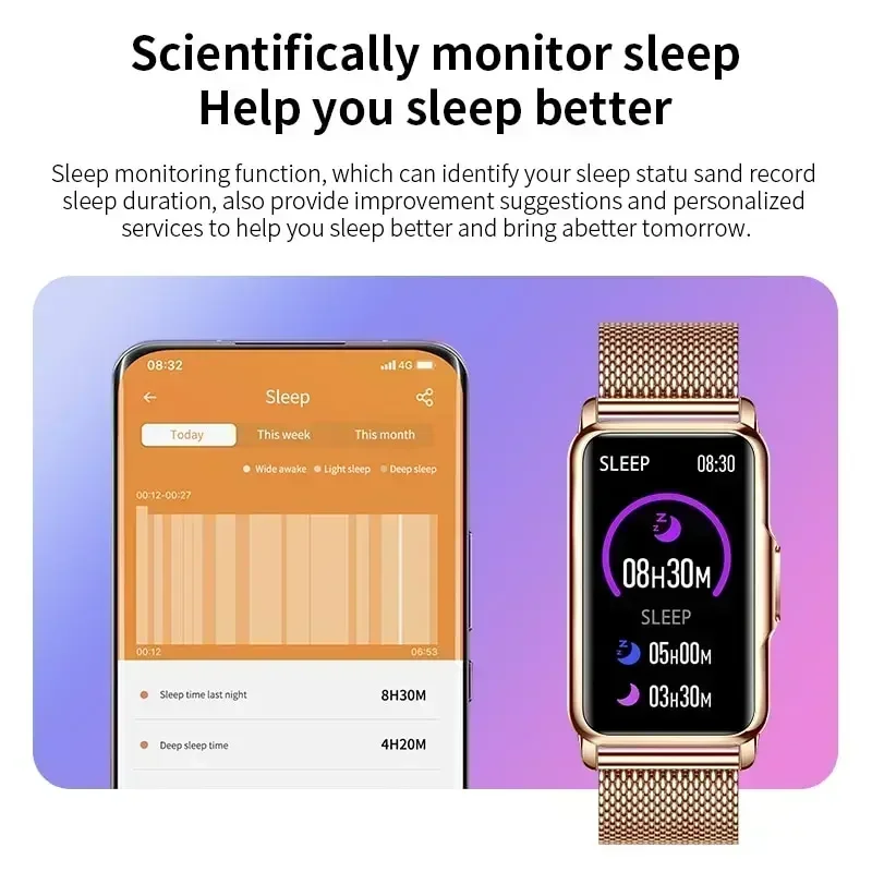 Смарт-часы Xiaomi для женщин и мужчин, подключенный через Bluetooth телефон, музыка, фитнес, все спортивные браслеты, монитор сна, мужские умные часы для женщин (art.: 3920cc3b5ca67) - 3920cc3b5ca67