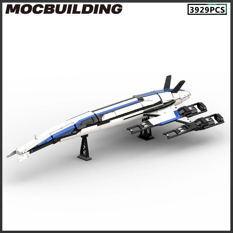 Space MOC Building Block Normandy SR-2 Spaceship DIY Brick Alliance Fighter Model Toy Christmas Gift Birthday Collection Present