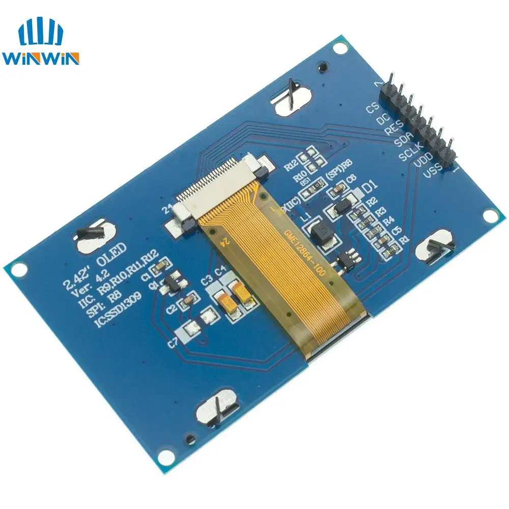 Модуль OLED-дисплея 2 4 дюйма для Arduino UNO R3 C51