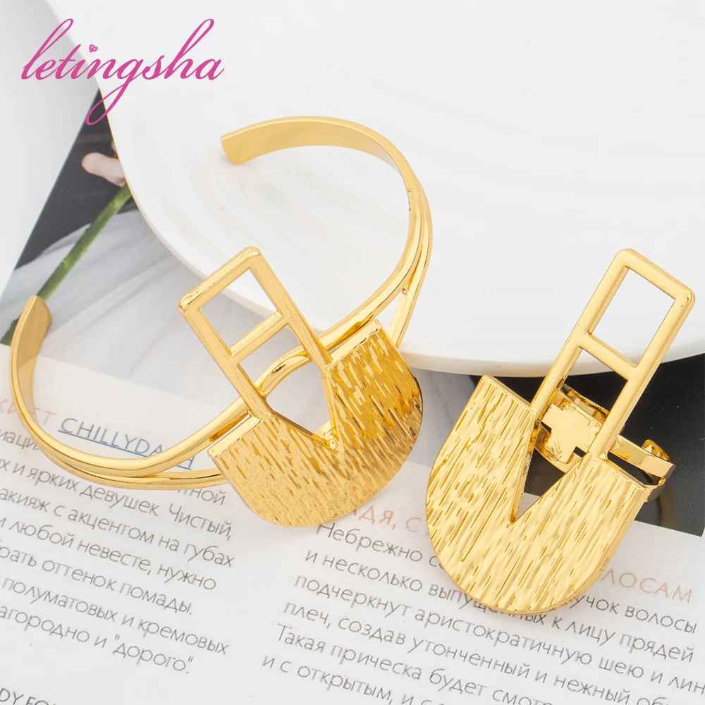 Роскошное искусственное Африканское позолоченное 18 карат ювелирное изделие из