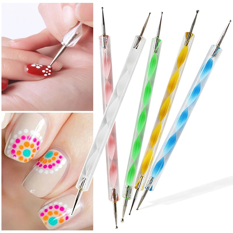 

5 шт., набор аксессуаров для маникюра, 0,8-3 мм