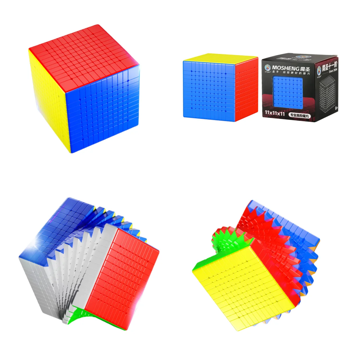 Фото Shengshou Mosheng 11x11 M Cube SengSo 11x11 Магнитный скоростной куб без наклеек 11X11 Куб-головоломка Игрушки Детский подарок Cubo Magico №1