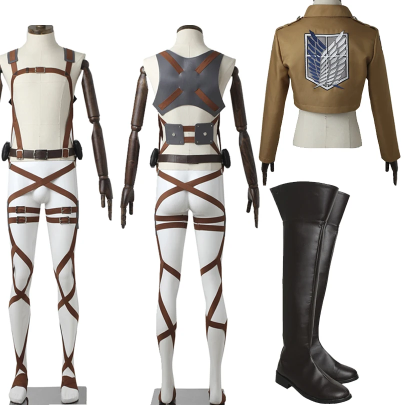 Костюм для косплея атака на Титанов аксессуары костюма Rival куртка с вышивкой
