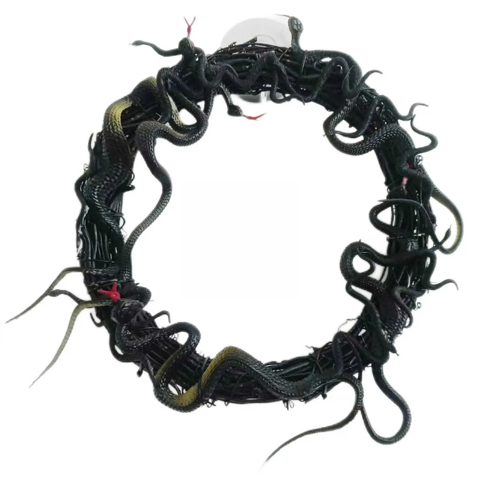 

Украшение для дома на Хэллоуин, венок, гирлянда из черной змеи, страшный декор, гирлянда из страшных ужасов B5k4