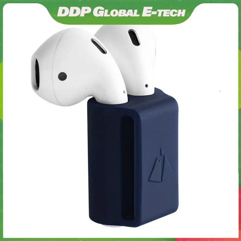 

Soft Texture Earphone Storage Case Anti-scratch Navy Blue Silicone Storage Case Easy To Clean Water Proof Non-slip 10g