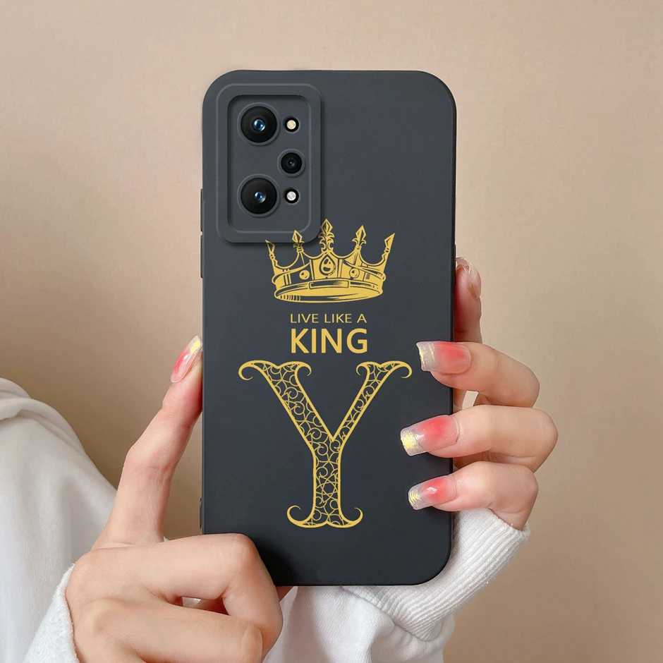 Для Realme GT2 Pro GT Neo2 Neo2T 5G чехол роскошный силиконовый мягкий защитный чехол с буквами короны для RealmeGT2 GT2Pro GTNeo2 T Funda (art.: 3920cd0754f52) - 3920cd0754f52