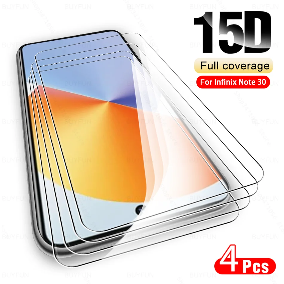 4 шт. для Infinix Note 30 Pro 30i 4G закаленное стекло Infini Note30 5G InfinixNote30 I 30Pro полное покрытие Защитная пленка для экрана