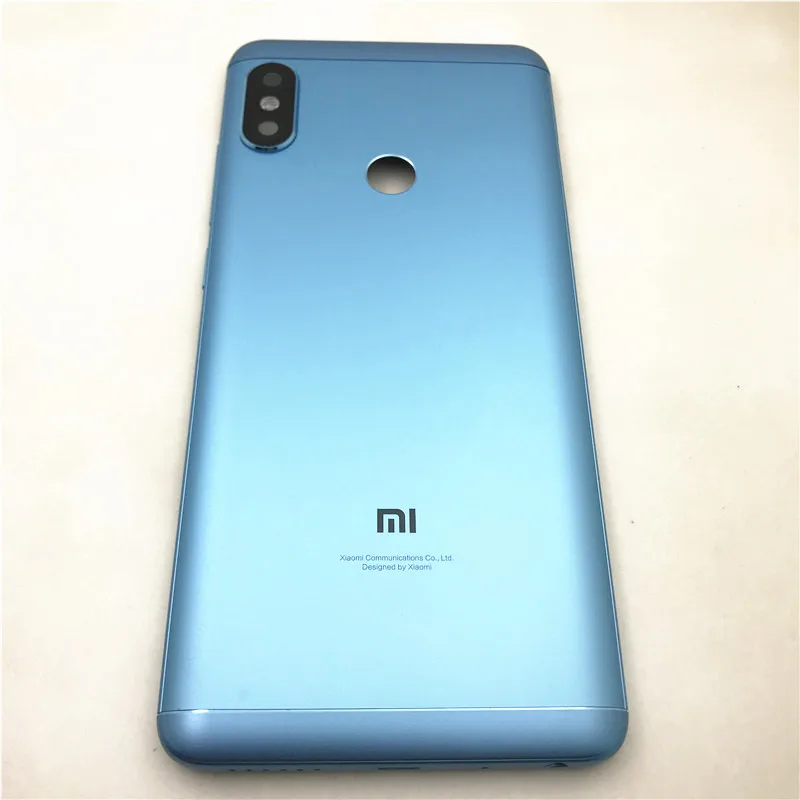 

Металлическая задняя крышка аккумулятора для Xiaomi Redmi Note 5, крышка аккумулятора для Redmi Note 5 Pro, корпус аккумулятора + кнопки питания