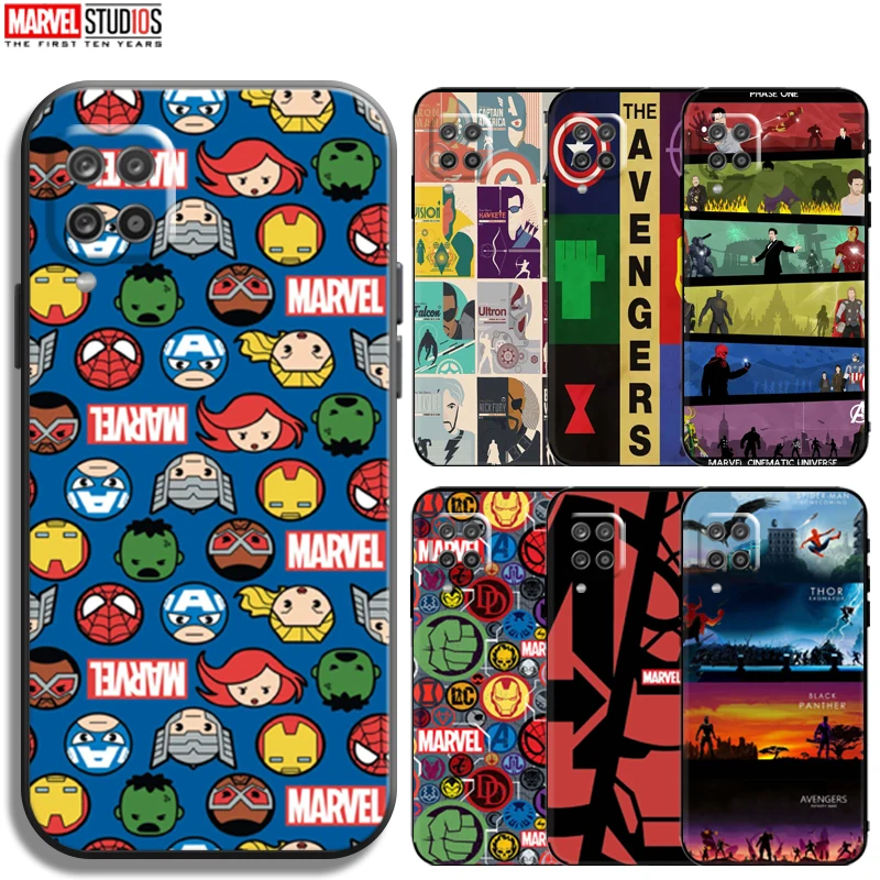 

Marvel Avengers Logo Phone Case For Samsung Galaxy A12 Bumper Coque Funda