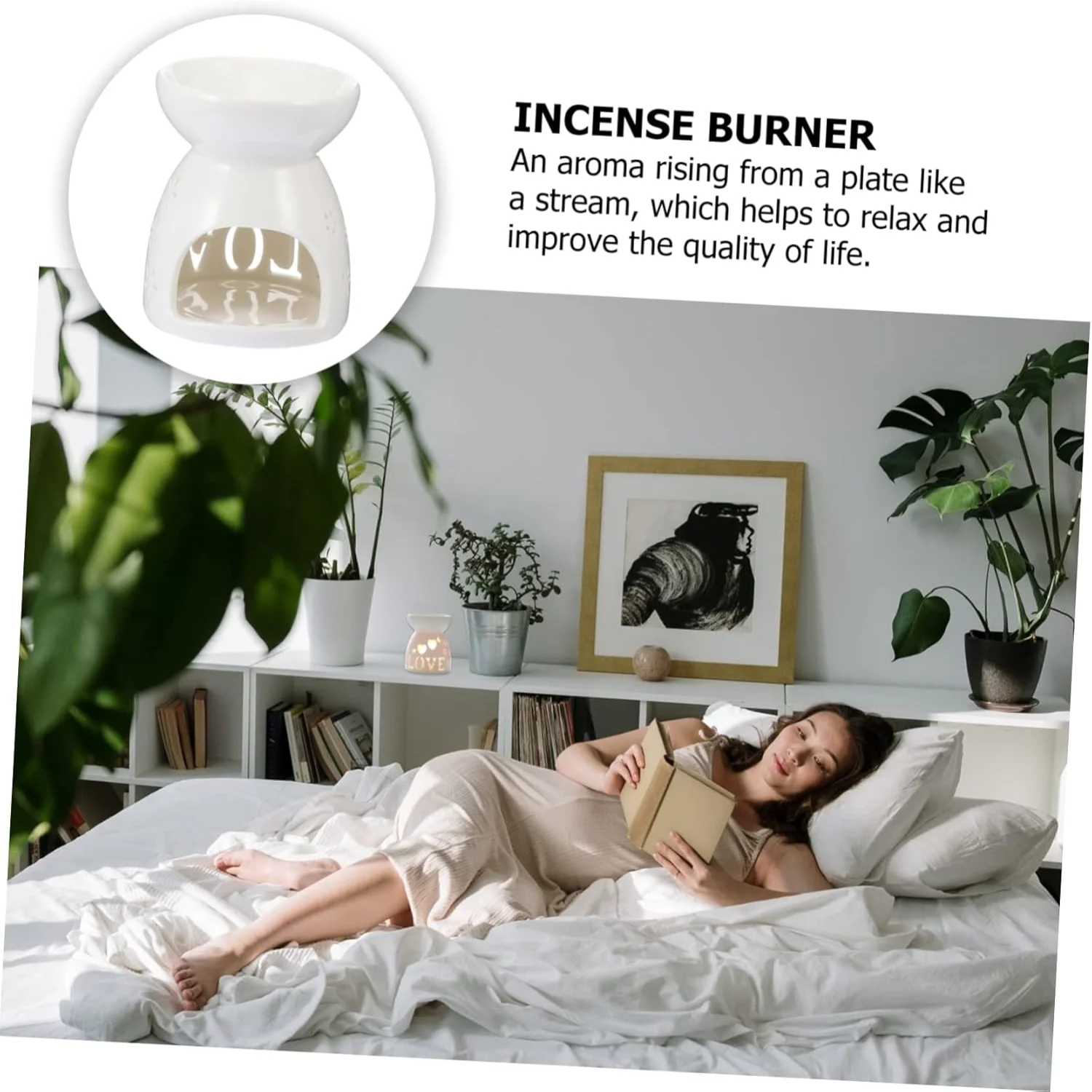 Горелка горелка печь для ароматерапии эфирного масла керамический диффузор