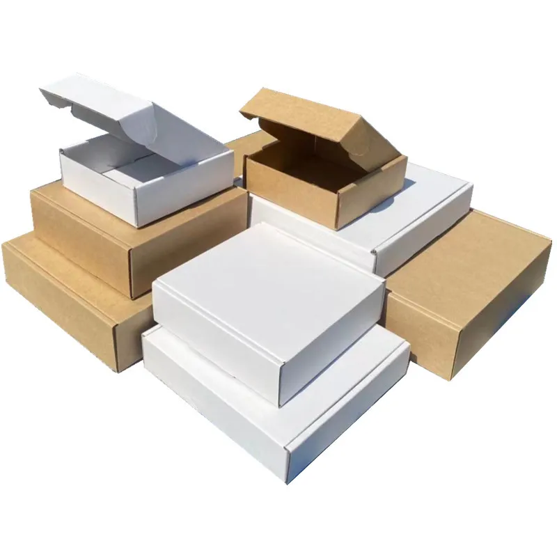 Thickened Postal Express Packaging Box Square Size Mini Jewelry Gift Box