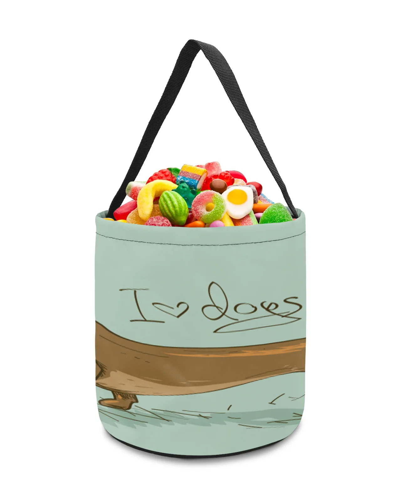 Pet Sausage Dog Dachshund Cartoon Home Decoration Toys Storage Basket Candy Bag Gifts For Kids Tote Cloth Bag Party Favor Bags