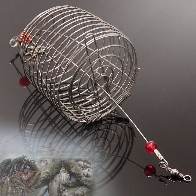 

Fishing Bait Trap Cage Feeder Basket Lures Bait Fishing Accessories 5 PCS.