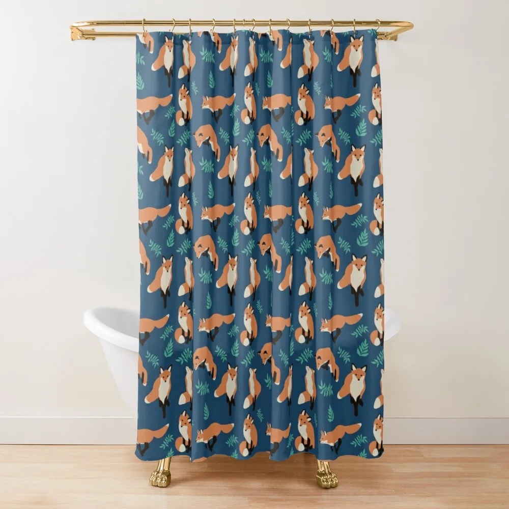 

Fox Style Fabric Bathroom Bathroom Accessory Vintage Novelty Luxury Shower Curtains