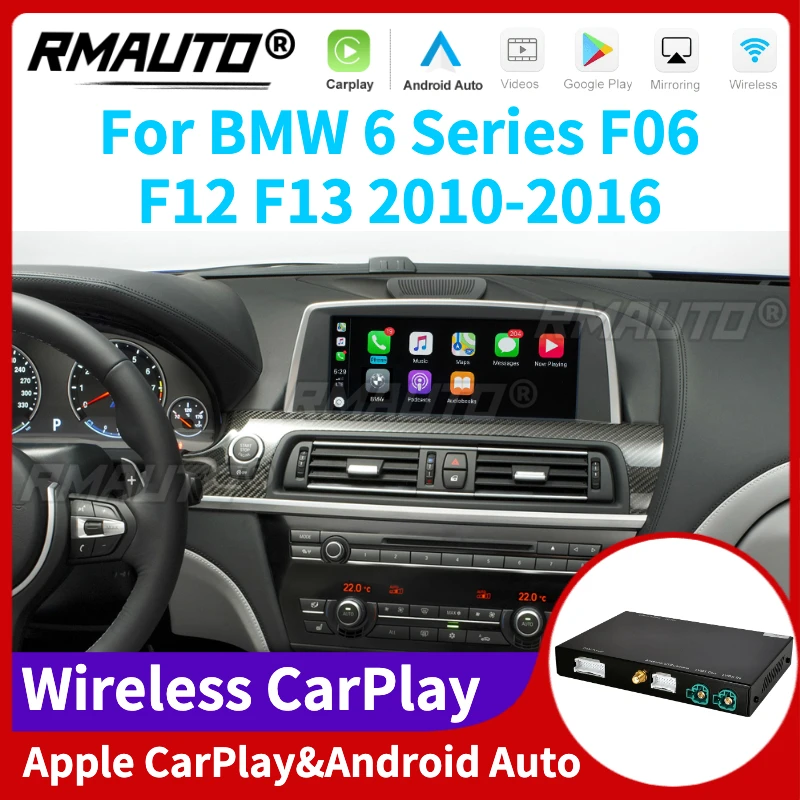 Беспроводная система RMAUTO Apple CarPlay NBT CIC для BMW 6 серии F06 F12 F13 2010-2016 Android Auto Mirror Link