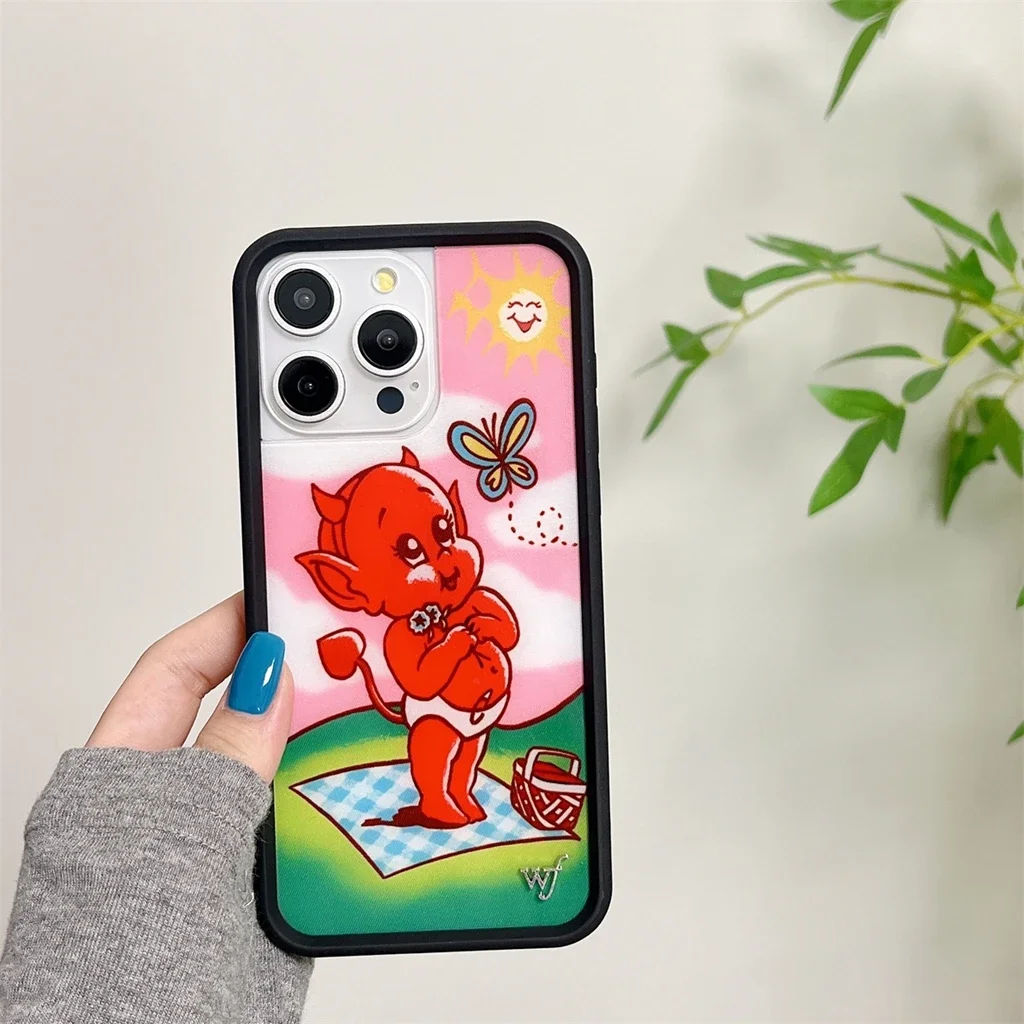 Милые ангелы демоны дельфин панда обезьяна серия животных граффити чехол для