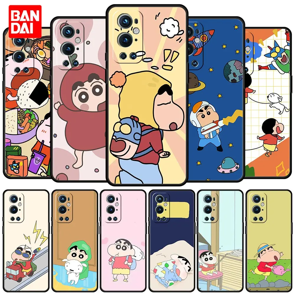 

Cover Case for Case for Oneplus 9 10 Pro 8 8T 9R Nord 2 N100 N10 CE N200 5G Full Japan Style Cartoon Crayons Shin-Chan Anime