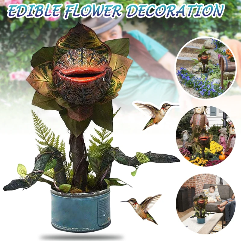

Piranha Decoration Resin Statue Horror Halloween Home Decoration Movie Props Flower Accessory Garden Yard Patio Art Sculpture