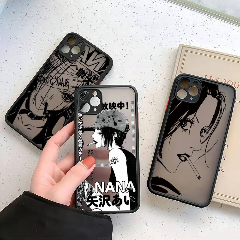 Чехол для телефона Nano Osaki Line матовый прозрачный чехол-накладка iPhone 15 14 13 12 11 Mini Pro Max