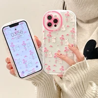 ins cute cartoon rabbit phone case for iphone 13 pro max 12pro 11 xr xs max fundas love heart camera back cover protector coque