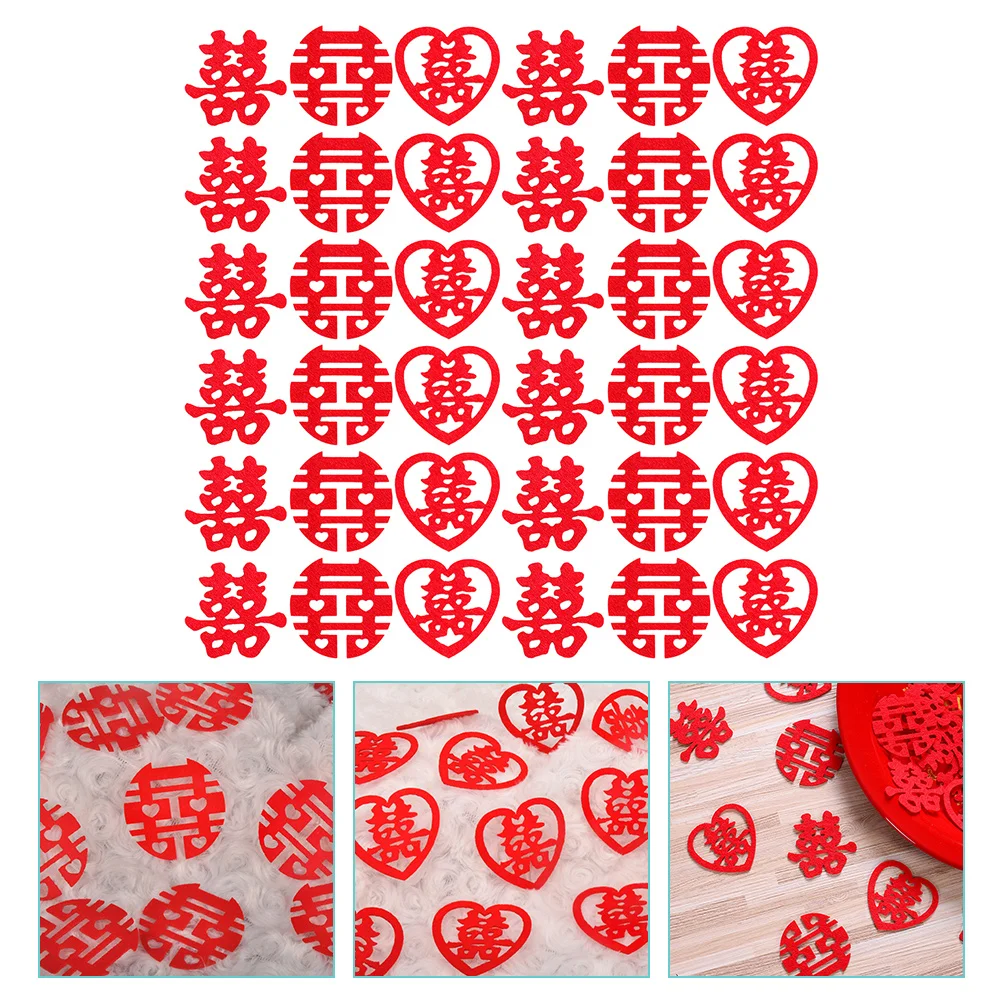 270 шт. мини счастливое слово свадебный стол конфетти китайские украшения Xi