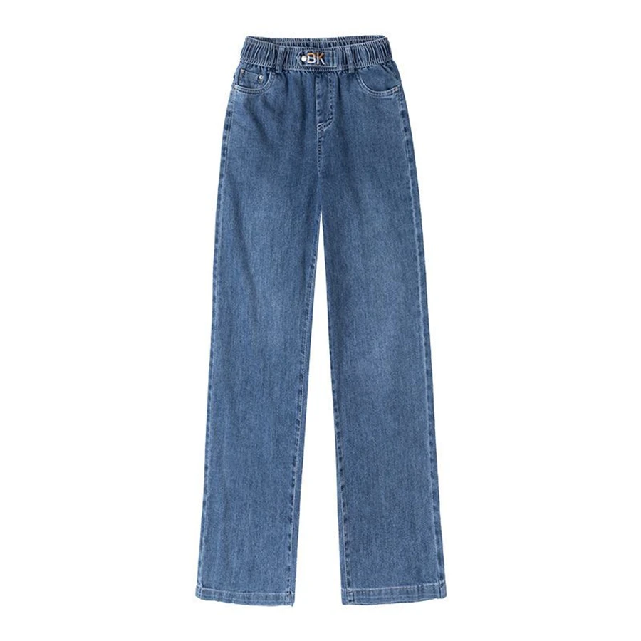 Vintage Bleached Straight Leg Jeans High Waist Baggy Pants Denim Trousers Women Vaqueros Casual Pantalones Korean Spodnie 2023