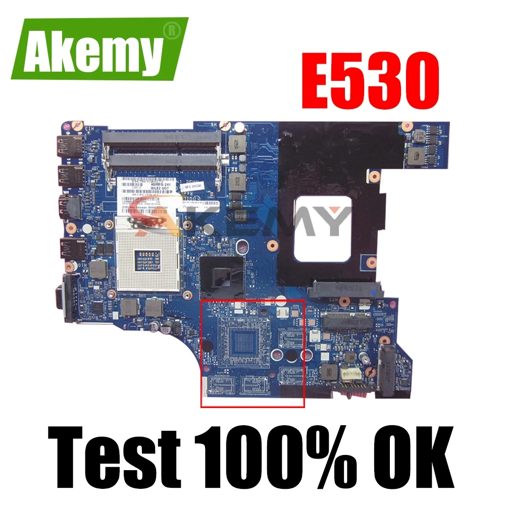 

Материнская плата для ноутбука Lenovo Thinkpad E530 E530C FRU 04Y1181 QILE2 LA-8133P HM77 100% рабочий