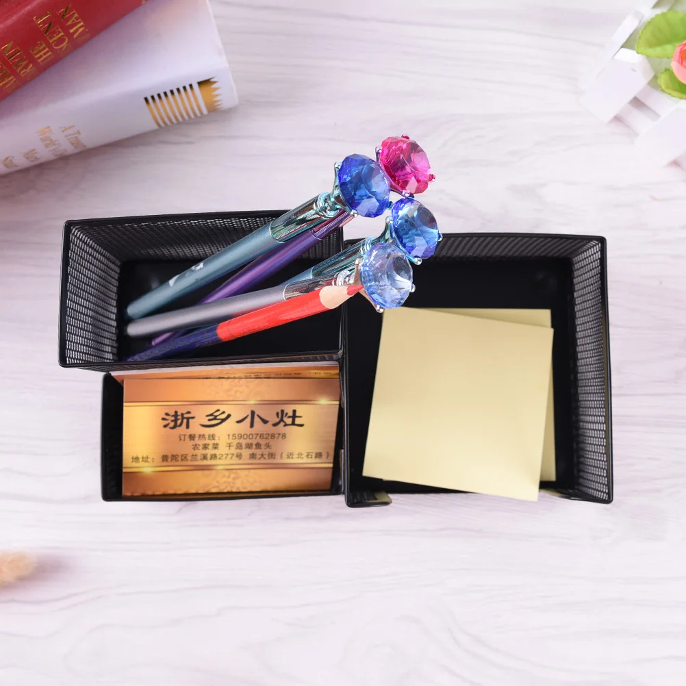 

Metal Mesh Home Office Pen Pencils Holder Desk Stationery Storage Organizer Box