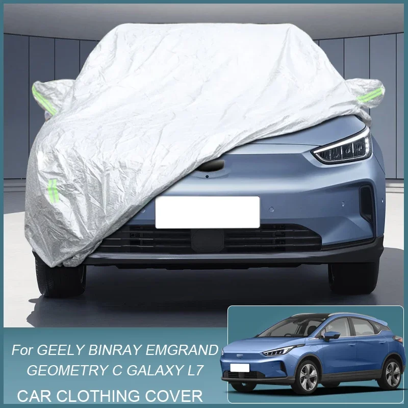 Full Car Cover Rain Frost Snow Dust Waterproof Protect For GEELY GEOMETRY C GALAXY L7 Emgrand SS11 BINRAY Anti UV Accessor