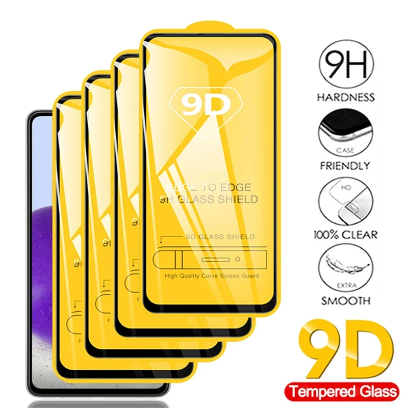1 4pcs 9d tempered glass for samsung galaxy a51 a52 a71 a13 a22 a32 a21s a53 screen protectors for samsung s21 plus s22 s20 fe free global shipping