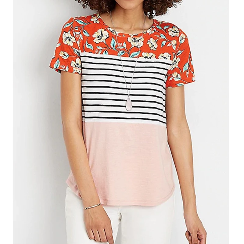 Женская одежда блузки Одежда для беременных женская с коротким рукавом