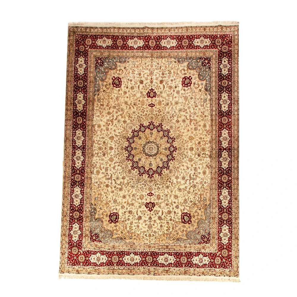 Tapete felpudo para sala china silk handmade rug carpet with sections sales