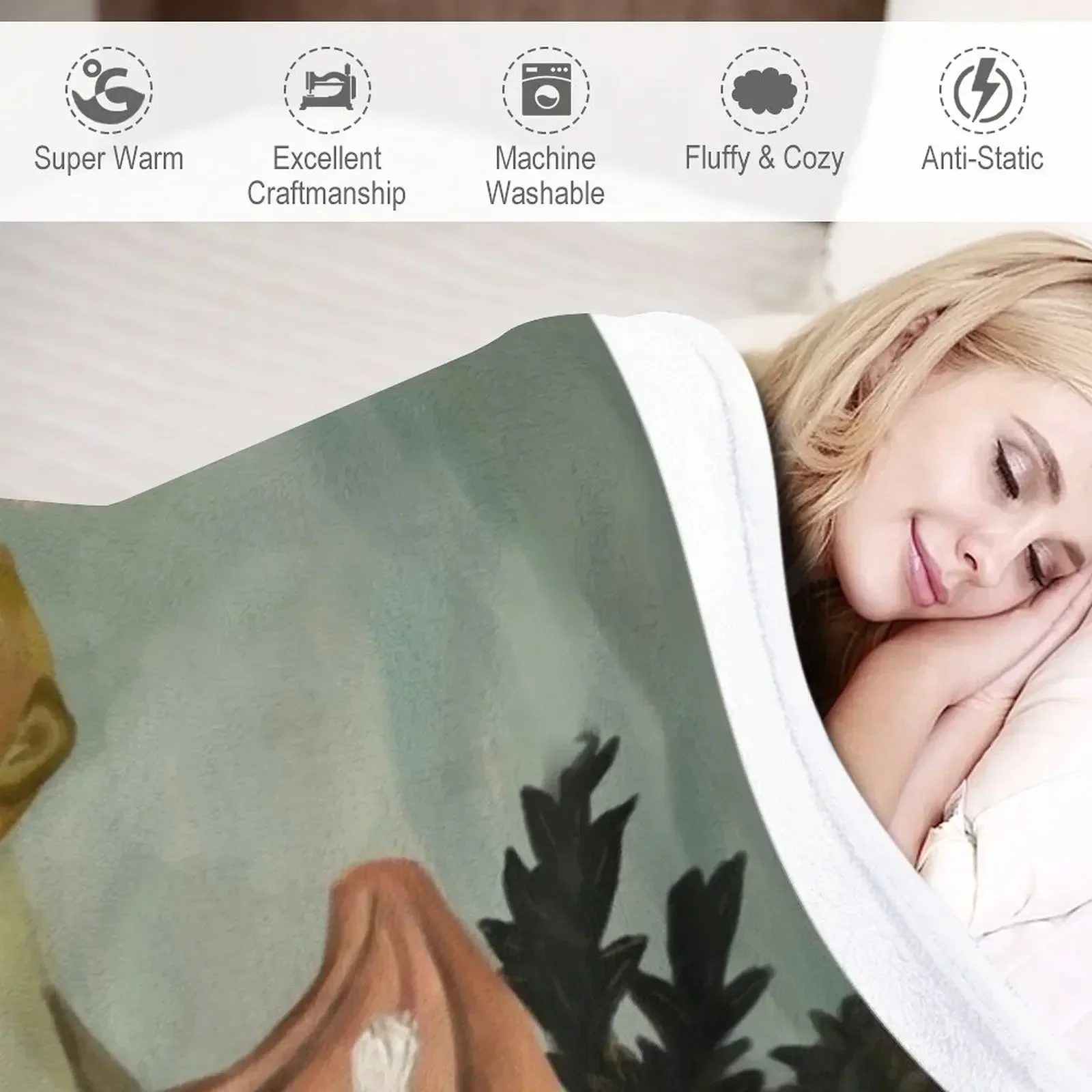 Одеяло Птица сыра Retros Одеяла Диваны Украшения для дивана Декоративные одеяла